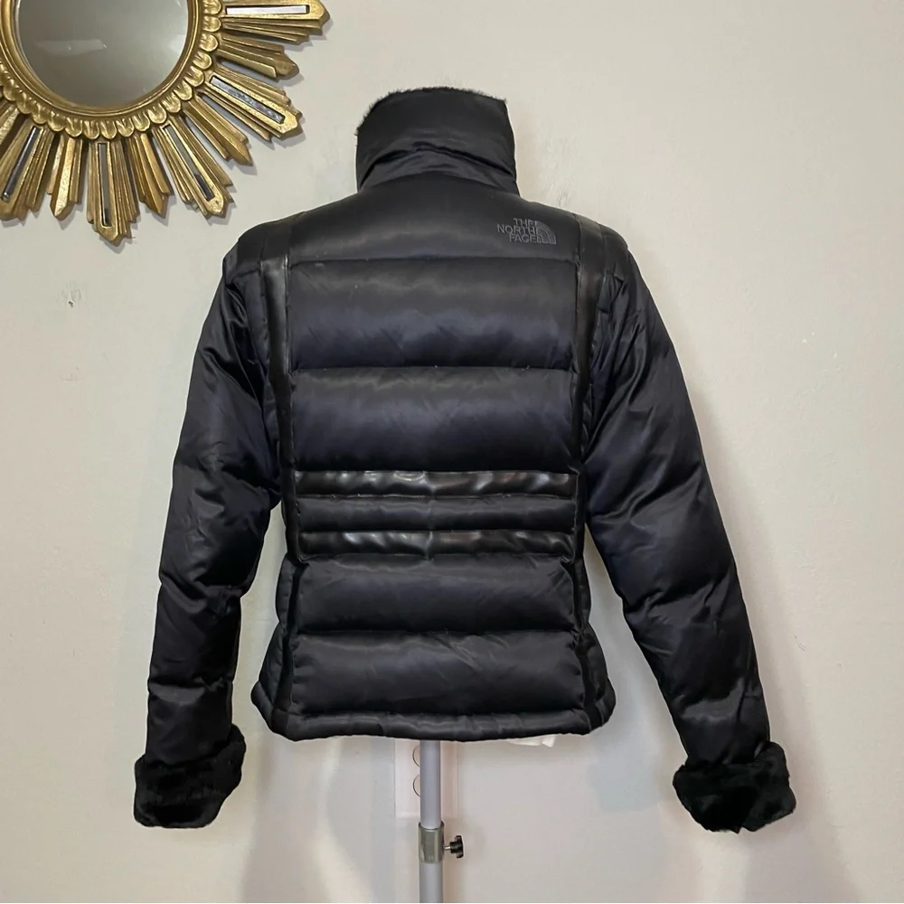 The North Face Black Puffer Jacket Vintage - Picture 3 of 16